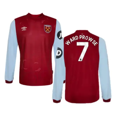 (MB) West Ham Long Sleeve Home Shirt (Kids) (Ward Prowse 7)