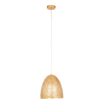 Premier Housewares Lenno Small Gold Pendant Light