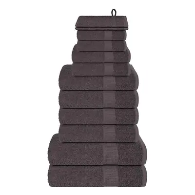 (anthracite) vidaXL Towel Set Washroom Tea Towel Hand Towel Wash Towel gsm 100% Cotton