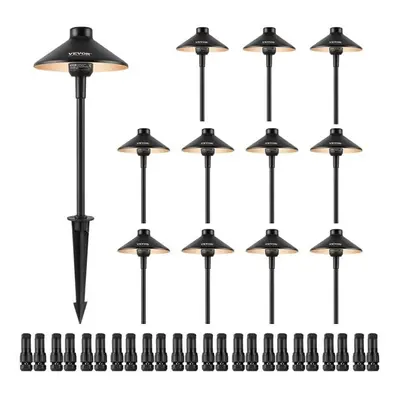 Vevor JGLJDNBG12JTZ3VYCV9 3W 210LM 12V-24VAC-DC Outdoor LED Pathway Lighting - Pack of