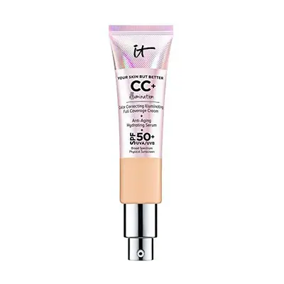 IT Cosmetics Your Skin But Better CC+ Cream Illumination, Medium (W) - Color Correcting Cream, F