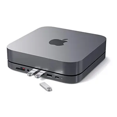 Satechi Type-C Aluminum Stand & Hub - USB-C Data Port, Micro/SD Card Readers, USB 3.0 & Headphon