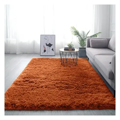 (Orange, x 230cm (5ft 3" x 7ft 6")) Thick Shaggy Non Slip Rugs Living Room Area Rugs Hallway Run