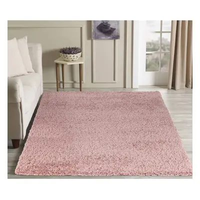 Serdim Rugs Living Room Shaggy Area Rugs, Polypropylene, Baby Pink, 160x230cm(5'3"x7'7)