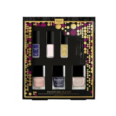 Butter London Password Please Holiday Set: Lacquers - Bubbly, Doily, Hush-Hush, Looker, Password