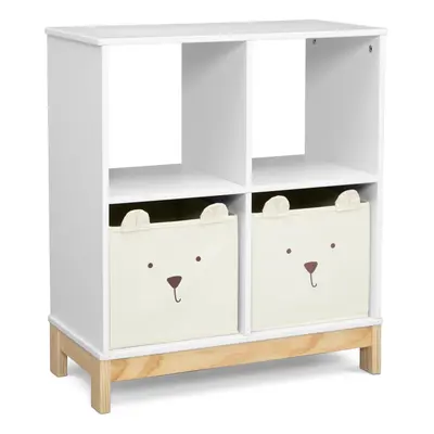 babyGap by Delta Children Brannan Bear Bookcase with Bins White