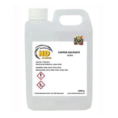 (1500g) Copper Sulphate 93% Gardening Weed Control