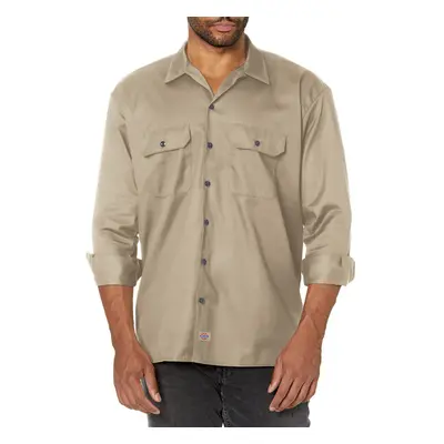 Dickies Mens Long Sleeve Work Shirt Desert Sand Medium