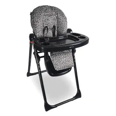 MBHC8 Premium Highchair - Black Leopard