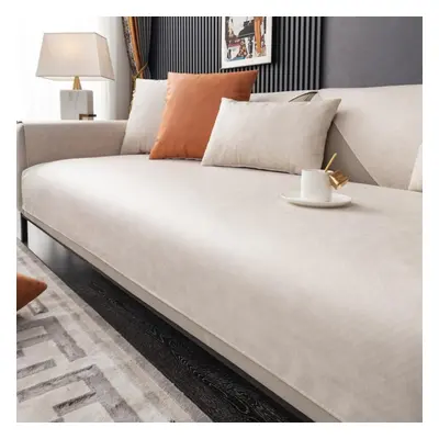 (110*240cm, beige) Non-slip Comfortable Sofa Cover