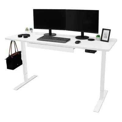 (160cm x 60cm) Electric Standing Desk With Drawer