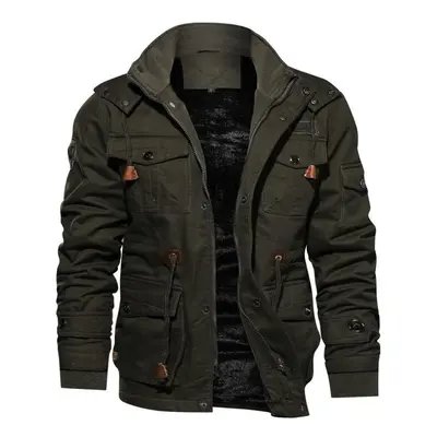 (army green, L) High Quality Men&apos;s Jacket Military Tactical Jacket Breathable Lightweight J