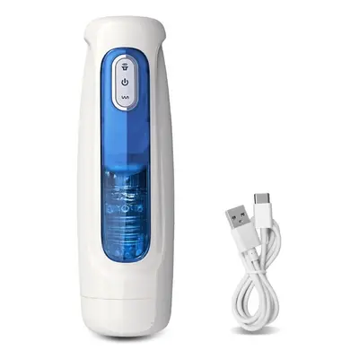 (white, A) Automatic Male Mastubator Telescopic Rotating Masturbation Cup For Men Blowjob Pussy 