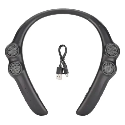 Wireless Neckband Headset Ipx4 Waterproof Hifi Stereo Effect Bluetooth 5.0 Neckband Headphones N