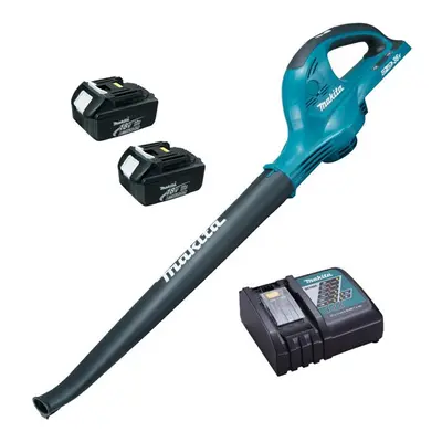 Makita DUB361RFE 18v 36v LXT Cordless Li-Ion Twin Garden Leaf Blower + Batteries