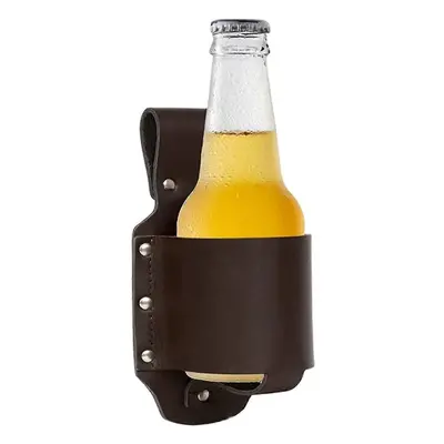 Leather Beer Holster, Classic Beer Holster Beer Holder, Cowboy Beer Holster Bottle Holster Waist