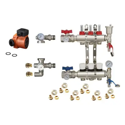 (3 PORT) Water Underfloor Heating Kit - Ports with Pump and Blending Valve Set