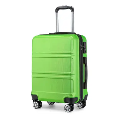 (24 inch) Apple Green 20/24/28Inch ABS Suitcase Set Spinner Wheels Luggage Trolley Travel Case