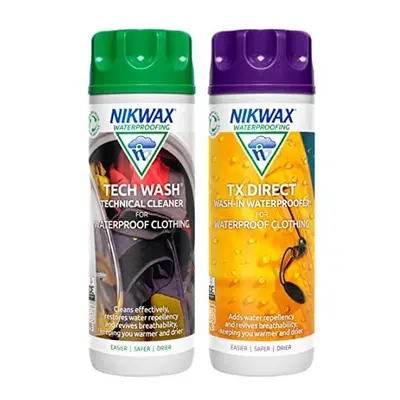 Nikwax Tech Wash and TX Direct Twin Pack