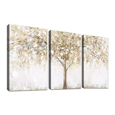 3 Panels Framed Tree Wall Art Canvas Painting Poster Abstract Canvas Print Picture Home Office W