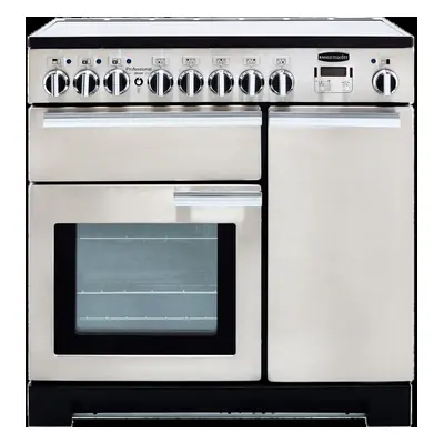 Rangemaster Professional Deluxe PDL90EISS/C 90cm Electric Range Cooker with Induction Hob - Stai