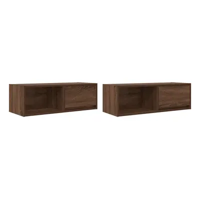 (brown oak, pcs/ cm) vidaXL TV Cabinet Sonoma Oak 80x31x25.5 cm Engineered Wood TV bench