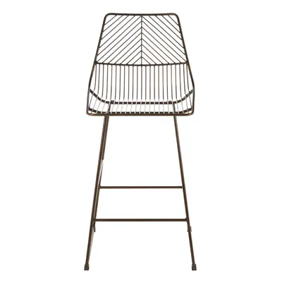 Premier Housewares District Bronze Metal Wire Tapered Bar Chair