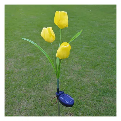 2V Solar Power Mult Tulip Flower Garden Stake Landscape Lamp Outdoor Yard LED Light for Home