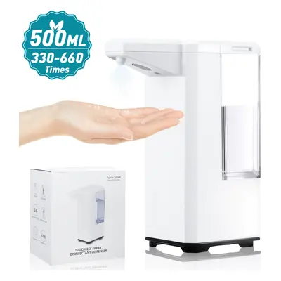 500ml Automatic Induction Alcohol Spray Hand Sanitizer Dispenser Humanized Design IPX4 Waterproo