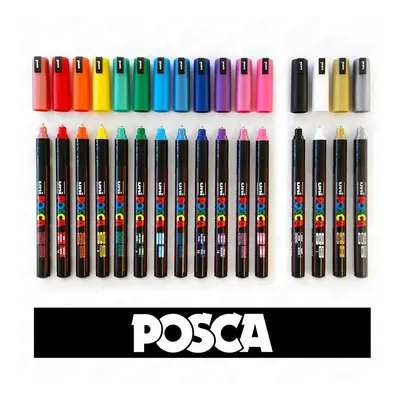 POSCA MARKER PEN PC-1MR "FULL RANGE Pen Set - All Colours"