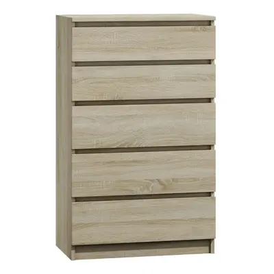 (5 Drawer) MODERN - Sonoma Light Oak Chest Of Drawers