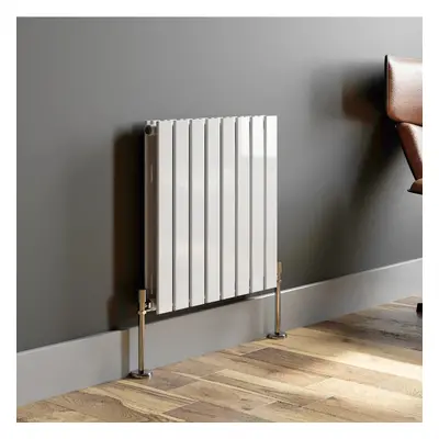 (White, x 608mm - Double) Flat Panel Radiators Horizontal Vertical Heater