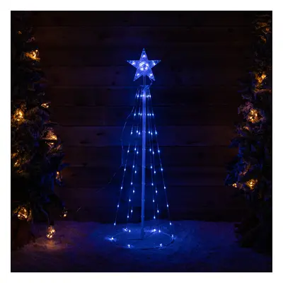 1.2M Light up Smart Christmas Cone Tree with Multi-Action RGB LEDs