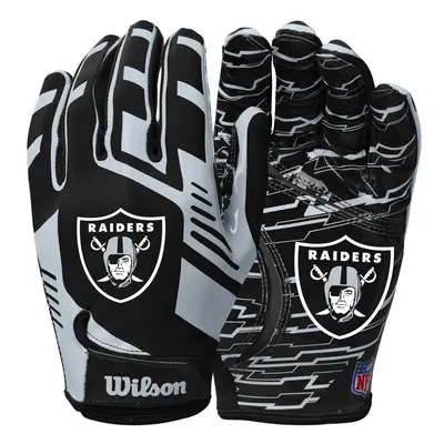 Wilson NFL Stretch Fit Football Gloves - Adult Las Vegas Raiders