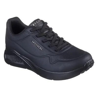 (Black, (Adults')) Skechers Uno Lite Lite Work Polyurethane Women's Black Trainers