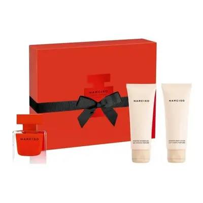 Narciso Rouge By Narciso Rodriguez Pcs Set For Women: 1.6 Eau De Parfum + 2.5 Shower Gel + 2.5 B