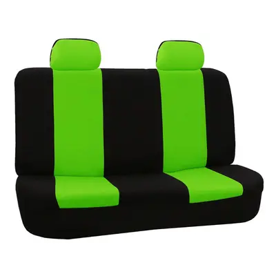 FH Group FB050012 Flat Cloth Seat Covers (Green) Rear Set - Universal