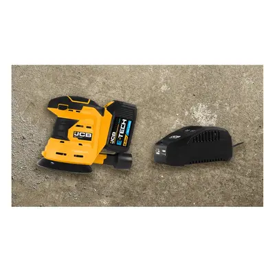 JCB 18V ORBITAL SANDER, 2AH BATTERY AND CHARGER