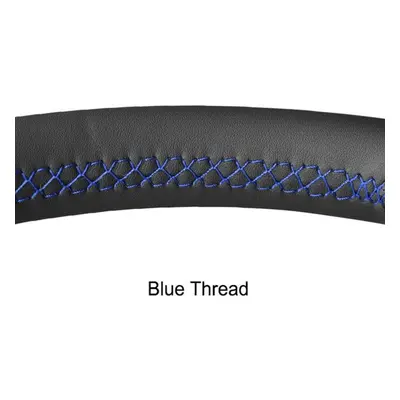 (blue) Black Faux Leather Car Steering Wheel Cover For Mercedes Benz C-class W202 Cl-class C140 