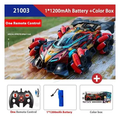 (red, handle remote control) New 4wd Drift Remote Control Car Handle Gesture Sensing Music Light