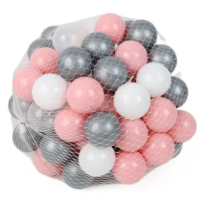 (Metallic Balls, PC) Soft Plastic Mini Play Balls for babies and toddlers