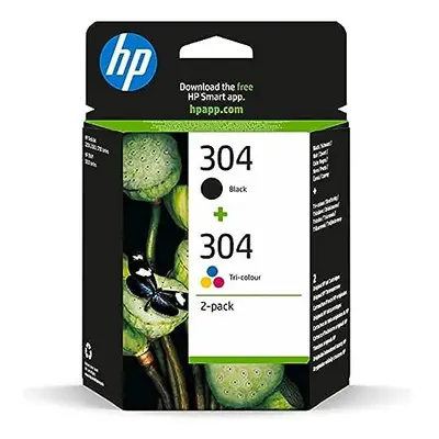 304 Tri-colour and Black Original Ink Cartridge 3JB05AE, Count (Pack of 1)