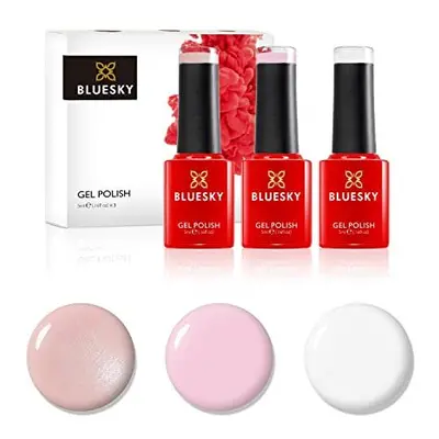 Gel Nail Polish Set, Naked Nudes, Misty D275, Winter Glow 80611, Bare Lingerie 80564, x ml,White