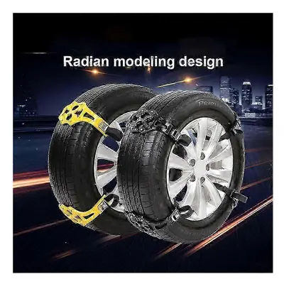 Car Tire Snow Chain Durable Winter Wheels Tyre Anti-skid Snow Ice Chains Belt Emergency