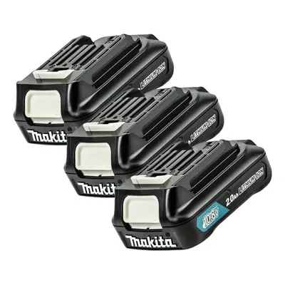 3 x Makita BL1020 BL1021B 10.8v 12V Max CXT Lithium Ion Slide Type 2.0ah Battery