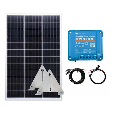 Victron 150w Mono Solar Panel Kit battery charging MPPT Controller Flip Mounts