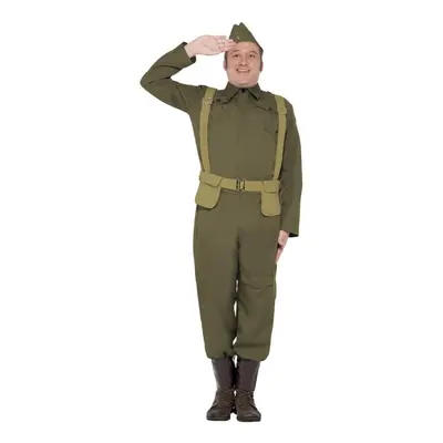 (XL, Green) Smiffys Mens Home Guard Private Costume Set