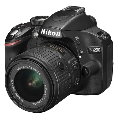 Nikon D3200 Digital SLR with 18-55mm VR II Lens Kit - Black (24.2 MP) 3.0 inch LCD