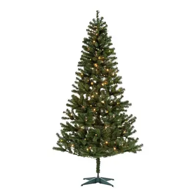 Home Nordland 7ft Pre-Lit Christmas Tree - Green