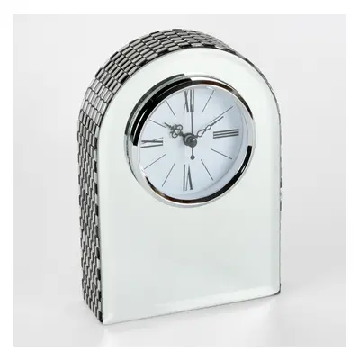 Hestia Glass Mirror Arched Mantel Clock - Hestia